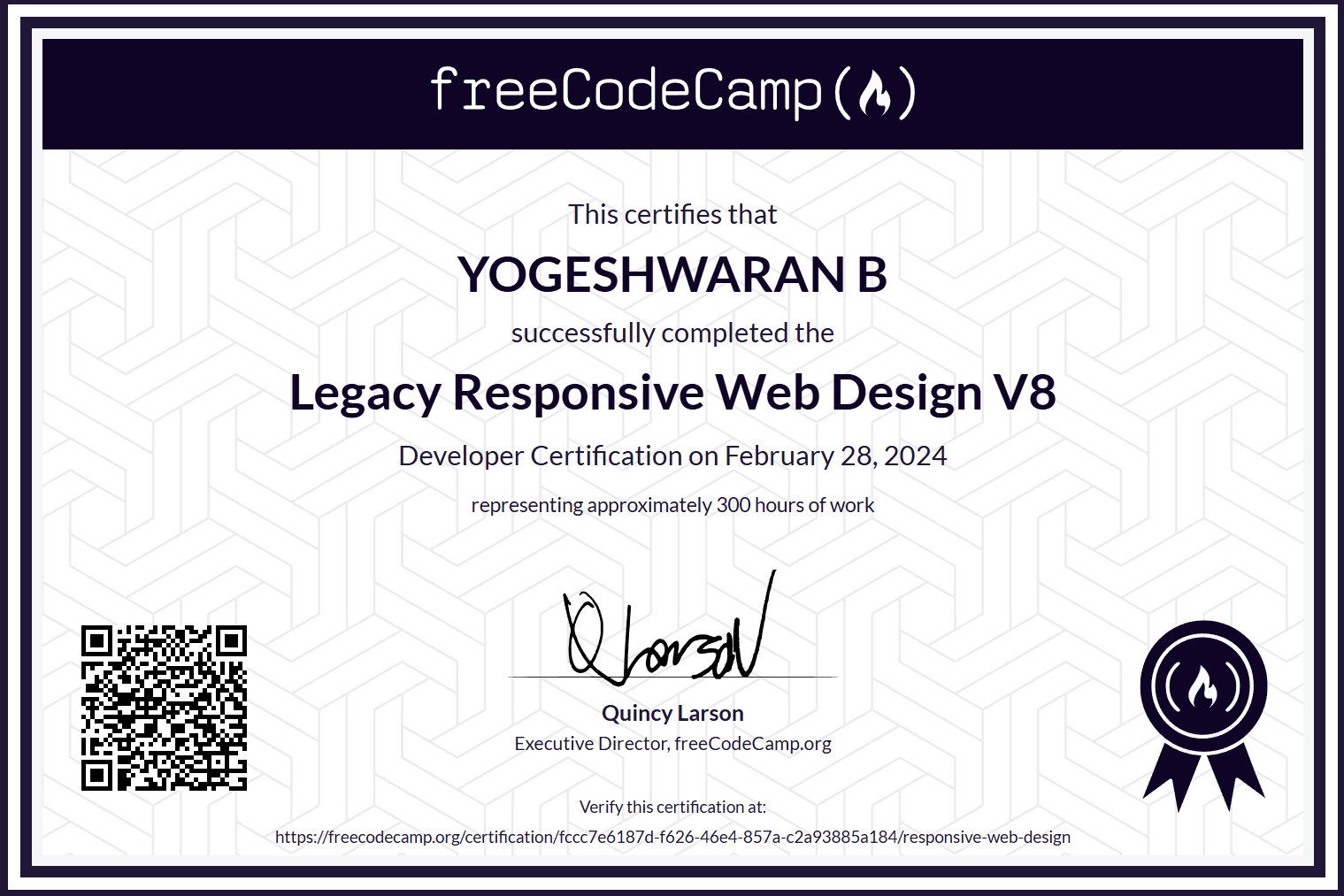 freeCodeCamp Responsive Web Design Certificate